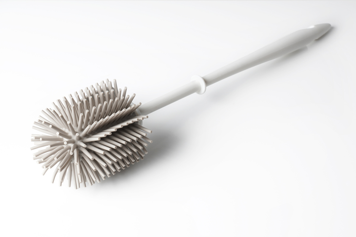 Modern Toilet Brush with Silicone Bristles